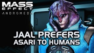 Mass Effect Andromeda  Jaal Prefers Asari to Humans  Elcor Hamlet Reference [upl. by Ettevets]