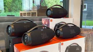 4X JBL BOOMBOX 3  Bass Test  4K 60FPS HDR  Mi Gente [upl. by Hessler416]