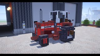 Minecraft International Harvester 1586 tractor Build Tutorial [upl. by Grimbald]