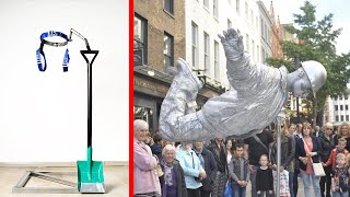 Levitating Silver man Trick Revealed [upl. by Thurlough108]