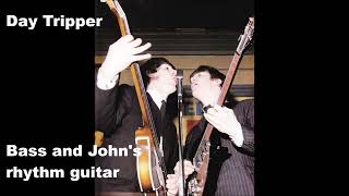 Beatles sound making quot Day Tripper quot Bass and Johns rhythm guitar [upl. by Krantz512]