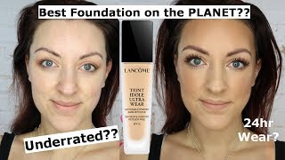 Lancome Teint Idole Ultra wear foundation review  Best foundation EVER [upl. by Llenart826]