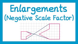 Enlargements Negative Scale Factor  GCSE Higher Maths [upl. by Gronseth]