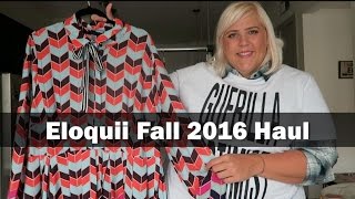 Eloquii Fall 2016 Plus Size Fashion Haul  Try On [upl. by Oznecniv]