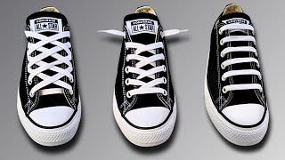 3 Cool Ways To Lace Converse  Converse Lacing Styles [upl. by Sheila362]