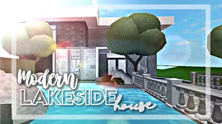 Bloxburg Modern Lakeside House [upl. by Anayt]