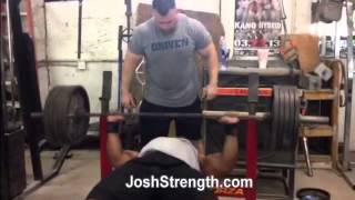 Big Al Davis 515 Compensatory Acceleration Training Bench Press [upl. by Townshend45]