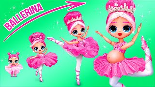 Ballerina Growing Up 30 LOL OMG DIYs [upl. by Evangelin]