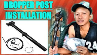 DROPPER POST INSTALLATION  ZOOM  HOW TO INSTALL DROPPER POST CABLE  ProjecTrebs bikeservice [upl. by Marr]