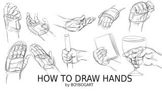 How to draw hands  Step by step tutorial [upl. by Jc424]