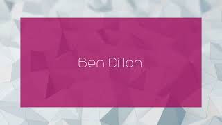 Ben Dillon  appearance [upl. by Arline215]