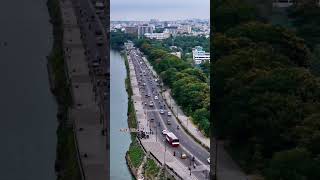 Busy Lifes🏃⛹️ 🌃 hyderabad hyderabaddiaries lifebusy city dronephotography [upl. by Lleda]