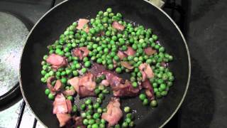 Pâtes petits pois bacon faciles 🍝 [upl. by Ahsain]