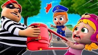 Baby Police Vs Thief 👮  Call The Police Song 🚨  Kid Songs amp Nursery Rhymes By PIB Family [upl. by Junji308]