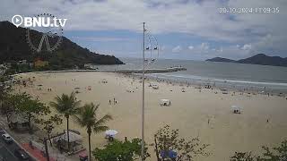 Domingo com movimento na praia de Balneário Camboriú barra norte [upl. by Asilad]