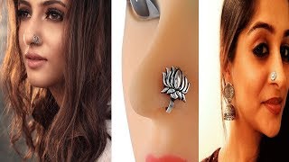 Silver Nose Pin Designs Ideas Modern Silver Oxidized Nose PinsBohemian Nose Rings Designs Ideas [upl. by Edelson]