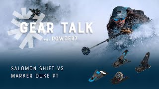 Salomon Shift vs Marker Duke PT Binding Comparison  Powder7 [upl. by Acinoda]