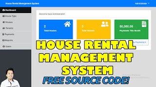 House Rental Management System Using PHP MySQL  Free Source Code Download [upl. by Fenn361]