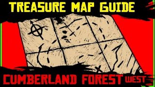 Cumberland Forest West Treasure Map Guide  RDR2 online Red Dead Redemption 2 [upl. by Pablo758]