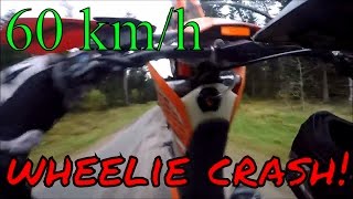 INSANE WHEELIE CRASH WITH MY NEW BIKE [upl. by Devlen]