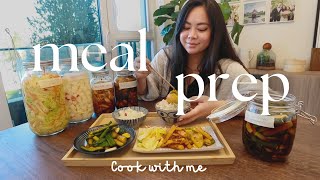 【Meal prep for the week】6 side dishes pickled radish Korean marinated eggs  Tiffycooks Vlog [upl. by Hoxsie182]