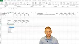 Standard Error of the Mean in Excel [upl. by Boonie]