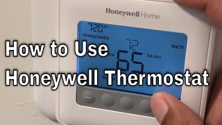 Honeywell Home Thermostat  How to Use [upl. by Bay]