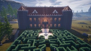 Conan Exiles How to build a Manor with a labyrinth garden NO Mods [upl. by Tedda897]