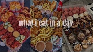 🍫”What I eat in a day as a FAT person not focusing on weight loss”🍕 fat acceptance compilation [upl. by Naoh]