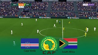 CAPE VERDE vs SOUTH AFRICA  AFCON Africa Cup of Nations Quarterfinals  03 February 2024  PES [upl. by Nahk]