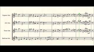 Flight Of The Foo Birds for Saxophone quartet [upl. by Naziaf222]