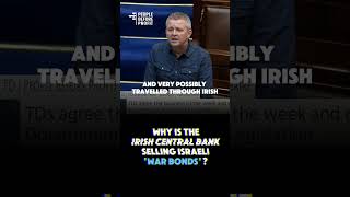 Irish Central Bank disgracefully hosting Israeli quotWar Bondsquot [upl. by Annawit]