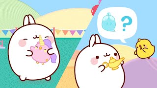 AMUSEMENT PARK or GIN CHASE 😉 Molang  Season 3 Episode 9amp10 [upl. by Woodman952]