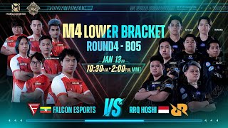 မြန်မာ  M4 ရှုံးထွက်အဆင့် Day 7  M4 World Championship RRQ vs Falcon Falcon vs RRQ [upl. by Audre913]