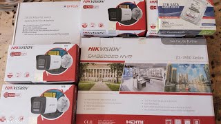 hikvision NVR ip camera system all required accessories and connection details [upl. by Nelubez692]