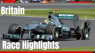 F1 2013 British Grand Prix Race Highlights [upl. by Schacker]