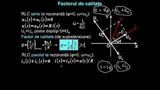 Rezonanţa circuitelor RLC frecvenţa de rezonanţă factorul de calitate  LectiiVirtualero [upl. by Aivizt]