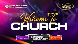 SUNDAY SERVICE  25 AUGUST 2024  PROPHET TA JEGEDE  CAC AGO ADURA [upl. by Nomled413]