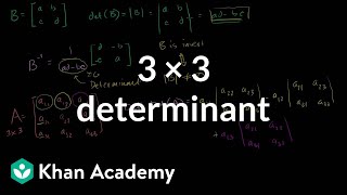 3 x 3 determinant  Matrix transformations  Linear Algebra  Khan Academy [upl. by Allenod]