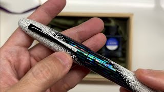 A Few Fair Pens  Taccia Miyabi Empress Winter Breath Urushi Fountain Pen [upl. by Bahr]