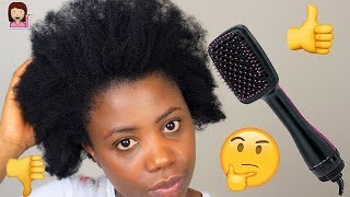 BEST BLOW DRYER FOR 4C NATURAL HAIR REVLON OneStep Hair Dryer and Styler [upl. by Ynohtnael654]