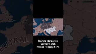 German Empire Vs Austria Hungary  HOI4 Timelapse hoi4 history [upl. by Huey936]