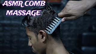 Head Scratching ASMR Massage With Comb  Neck Cracking Comb Massage ASMR  3D Sound Comb Scratching [upl. by Ayoras256]