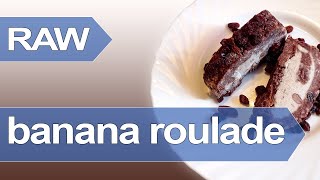 How to make fruit roulade  recipe for cake roulade with bananas [upl. by Inod930]