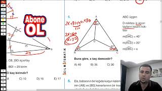 32ACİL YAYINLARI GEOMETRİNİN İLACI Açıortay Test 1 [upl. by Sonitnatsnok]