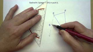 Spiegelen in een punt [upl. by Eiralc]