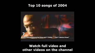 Top 10 songs of 2004 [upl. by Elwee]