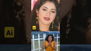 AI Divya Bharati best Indian Hindi songs bollywood songs 90smovies [upl. by Rachelle661]