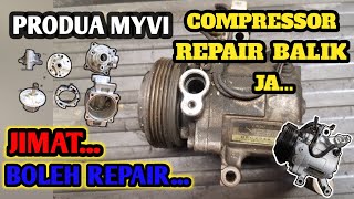 Cara membongkar compressor Aircond Kereta Myvi [upl. by Jone]