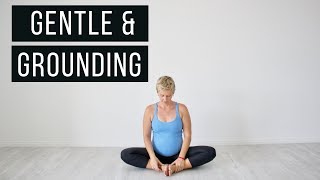 First trimester pregnancy yoga  gentle grounding flow [upl. by Samaj839]